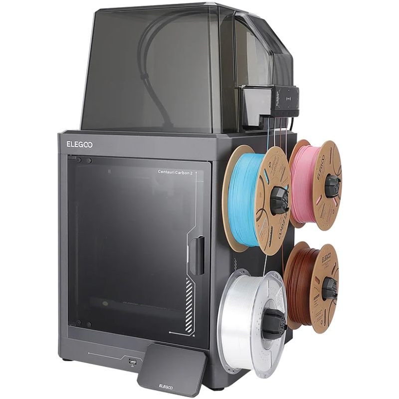 Принтер 3D ELEGOO Centauri Carbon 2 combo (FDM 1.75 mm 256x256x256 mm 4-Color AMS WiFi USB сірий) (50.201.023300)
