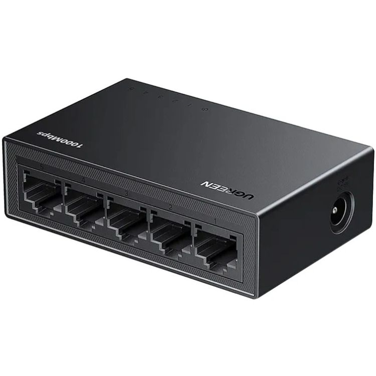 Комутатор Ugreen, 5-Port Gigabit Ethernet Switch (CM833)