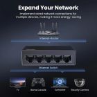 Комутатор Ugreen, 5-Port Gigabit Ethernet Switch (CM833)