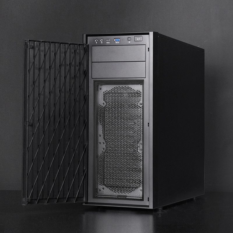 Корпус Chieftec UNI BW-01B-OP, без БЖ, 1x USB Type C, 1 x USB3.0, ATX, Black (BW-01B-OP)