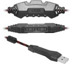 Ігрова гарнітура Defender Warhead G-450 USB, підсвітка, чорно-червона (64146)
