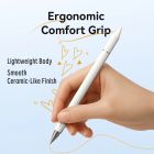 Стилус - ручка для ємнісних екранів 3-в-1 Magnetic Stylus Pen White Aluminum Alloy Type Vention (KQLW0)