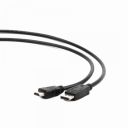 Кабель Cablexpert DisplayPort-HDMI, 1м, чорний (CC-DP-HDMI-1M)