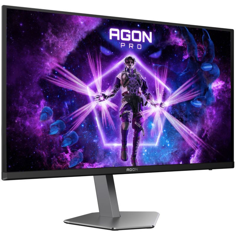 TFT 27" AOC AGON AG276QZD2, QD-OLED QHD 2K, 280Гц, 0,03мс, 2xHDMI, 2xDP, USB-hub, HAS, Pivot, чор.-с (AG276QZD2)