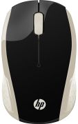 Мишка бездротова HP 200 Silk Gold Wireless Mouse, 3 кн., 1000 dpi, чорно-золотиста (2HU83AA)
