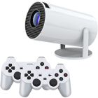 Проєктор H96 MAX F100 LED LCD HD 110AL 16:9 2G/16G Android 12.0 HDMI WiFi BT джойстик 2 шт білий (H96MAX_F100)