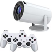 Проєктор H96 MAX F100 LED LCD HD 110AL 16:9 2G/16G Android 12.0 HDMI WiFi BT джойстик 2 шт білий (H96MAX_F100)