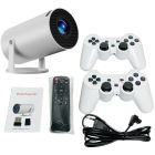 Проєктор H96 MAX F100 LED LCD HD 110AL 16:9 2G/16G Android 12.0 HDMI WiFi BT джойстик 2 шт білий (H96MAX_F100)
