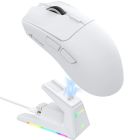 Мишка Attack Shark X1, Wireless/Bluetooth, 40000dpi. (PAW3395PRO), 6кн., White (X1W_AS)