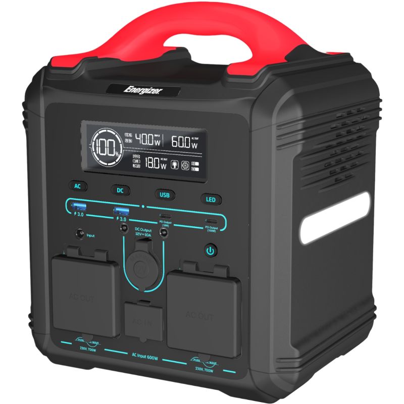 Зарядна станція Energizer 700Вт (551Вт/г) AC, LMFP,MPPT,USB-C PD 100Вт (PPS550W1F)