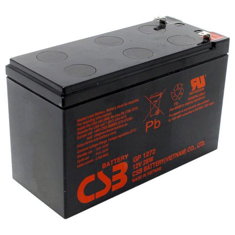 Акумуляторна батарея CSB 12V, 7.2A, New, фактично 8.0А (GP1272F2(8.0А))