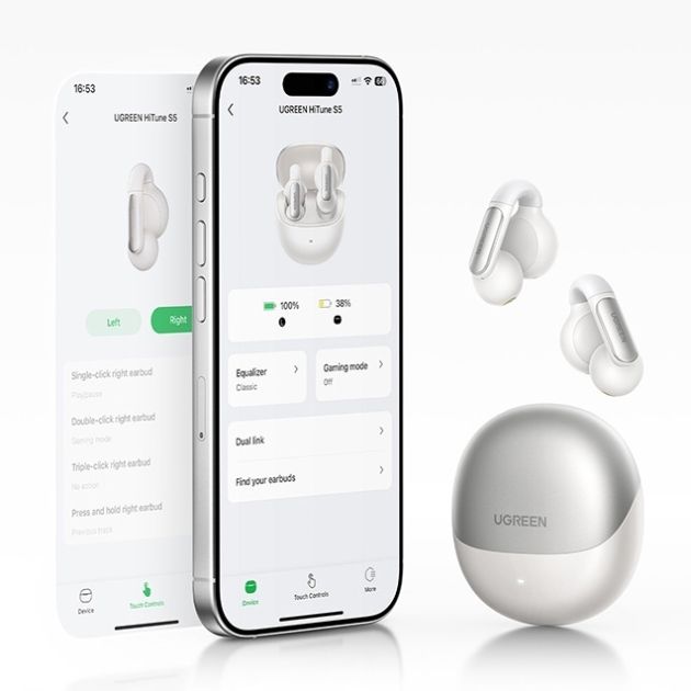 Навушники TWS UGREEN HiTune S5 Open Wearable (WS210) Білі (45761)