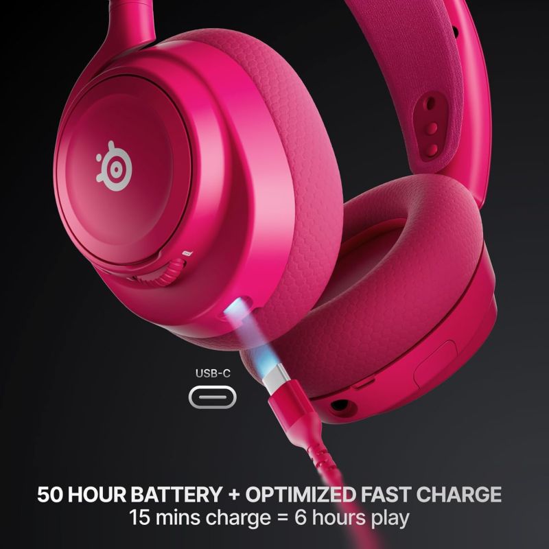 Ігрова гарнітура SteelSeries Arctis Nova 7 Gen 2 Wireless Magenta PC/PS/SW/MAC/MOB (61732)