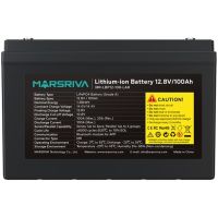 Акумуляторна батарея Marsriva LiFePO4, 12.8V/100Ah, (MR-LBP12-100-LAR), 1.28kWh (MR-LBP12-100-LAR)