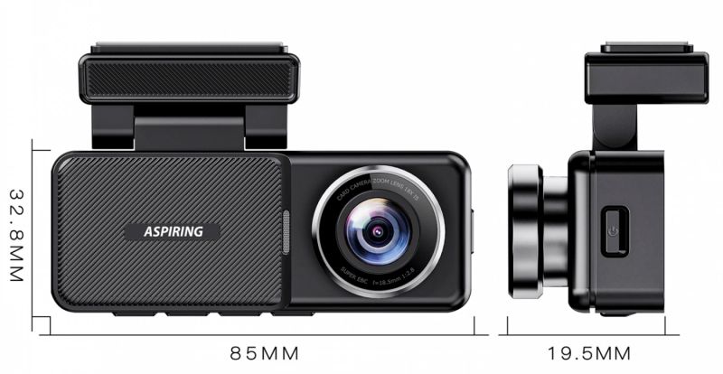 Відеореєстратор Aspiring Alibi 11 WI-FI/QHD2.5K X2 camers (AL-CD1001)