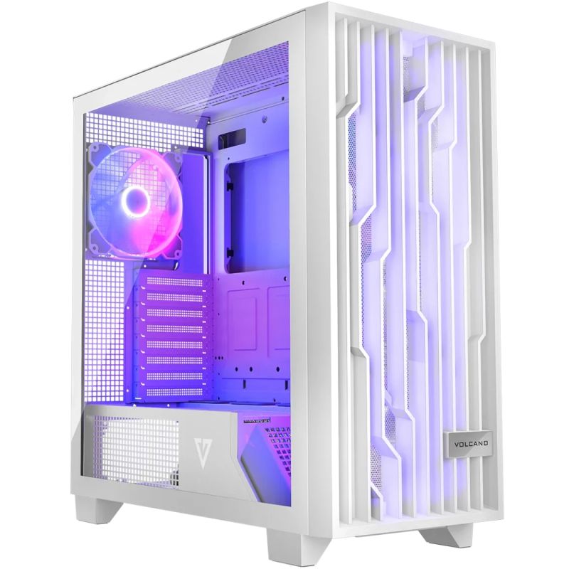 Корпус Modecom VOLCANO PERUN APEX ARGB MIDI WHITE 4x140mm fans USB 3.0x2+TYPE-C без БЖ ATX (AT-PERUN-4F-ARGB-20-00000)