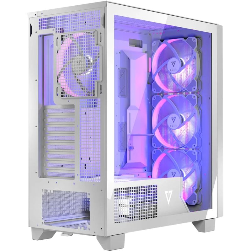 Корпус Modecom VOLCANO PERUN APEX ARGB MIDI WHITE 4x140mm fans USB 3.0x2+TYPE-C без БЖ ATX (AT-PERUN-4F-ARGB-20-00000)