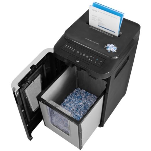 Знищувач документів HP Pro Shred Auto 400MC, A4, 80g х 10 л.,2*12, 53л., P-5 (2823)