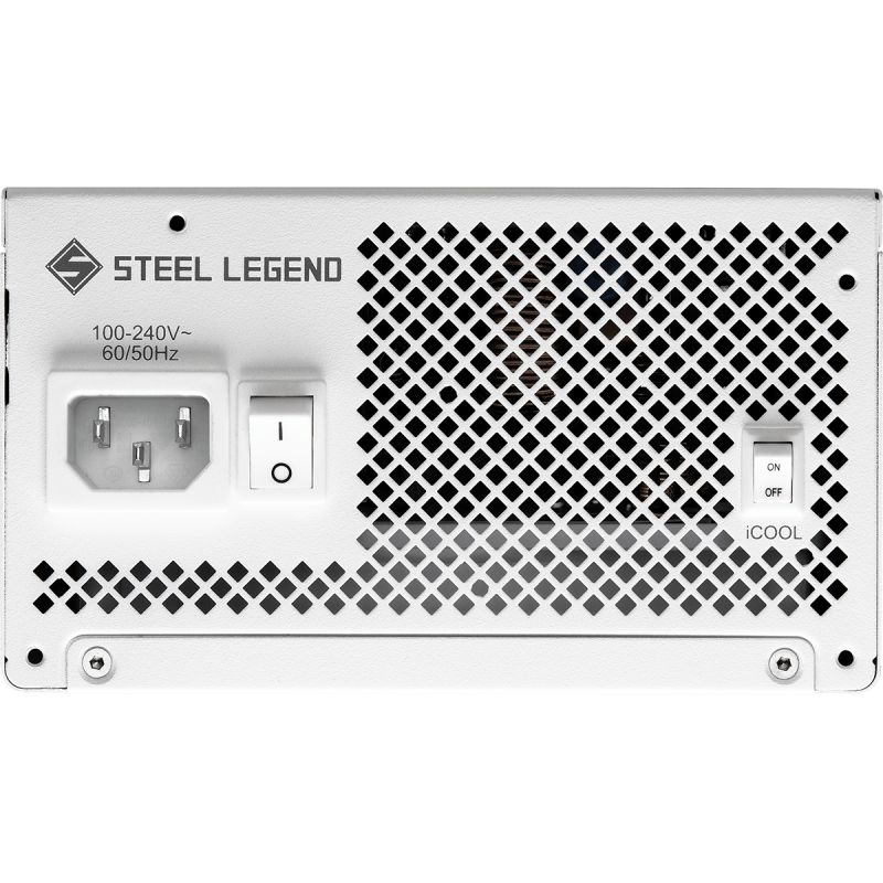 БЖ 850W ASRock SteelLegend White SL-850GW ATX 3.1 135mm, 80+ Gold, Fully Modular, Retail (SL-850GW)