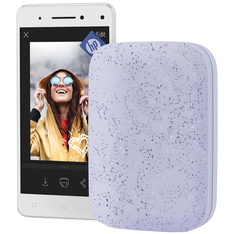 Фотопринтер портативний HP Sprocket Purple (2"x3",313x400dpi,Zink, 64MB,Bluetooth, колір фіолетовий) (HPISPPR/HPISPR)
