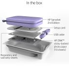 Фотопринтер портативний HP Sprocket Purple (2"x3",313x400dpi,Zink, 64MB,Bluetooth, колір фіолетовий) (HPISPPR/HPISPR)