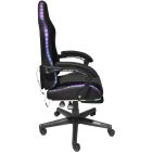Крісло ігрове AGN 3 клас,150 кг, 80мм, RGB підсвітка, чорне (AGN09-21)