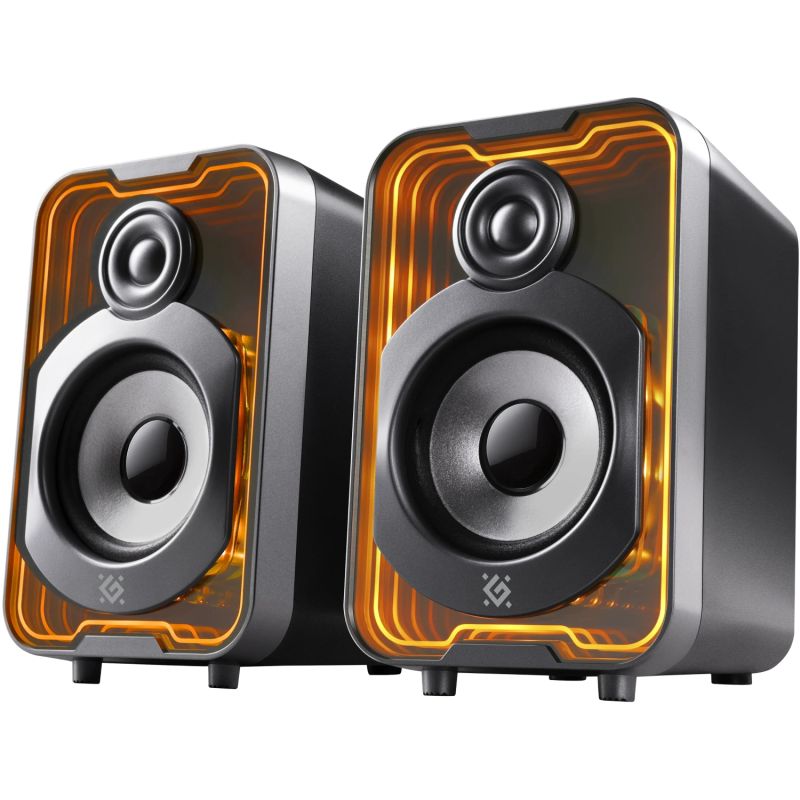 Акустична система 2.0 Defender Solar 11 10Вт, Bluetooth, RGB підсвітка, USB, чорна (65811)