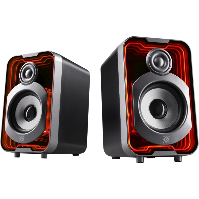 Акустична система 2.0 Defender Solar 11 10Вт, Bluetooth, RGB підсвітка, USB, чорна (65811)