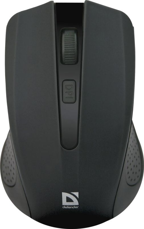 Мишка Defender Accura MM-935 бездротова, 4 кн. до 1600 dpi, чорна (52935)