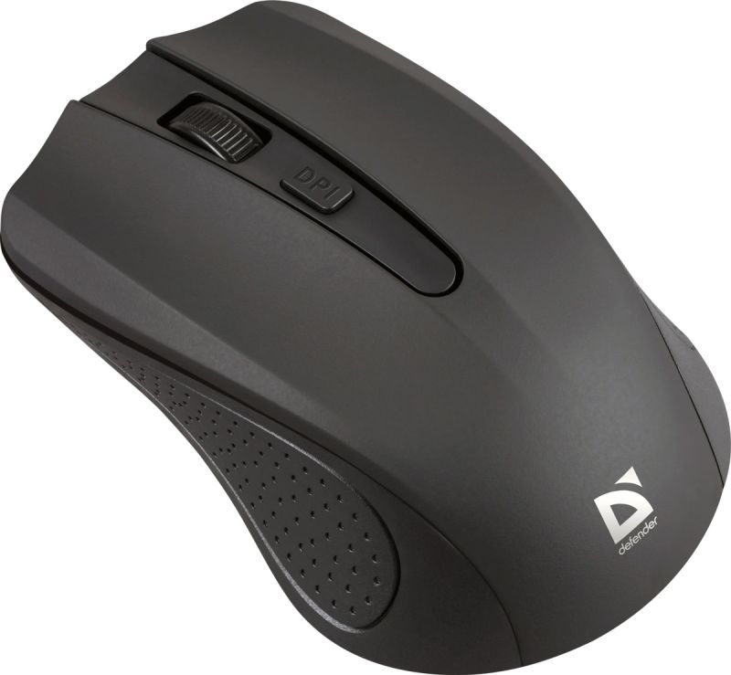 Мишка Defender Accura MM-935 бездротова, 4 кн. до 1600 dpi, чорна (52935)