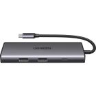 Док-станція USB3.1 Type-C --> HDMI 4K30Hz/USB 3.0x2/Type-C/SD/TF/ PD 100W CM498 7 in 1 Ugreen (15531)