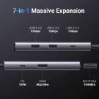 Док-станція USB3.1 Type-C --> HDMI 4K30Hz/USB 3.0x2/Type-C/SD/TF/ PD 100W CM498 7 in 1 Ugreen (15531)