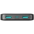 УМБ Joyroom 10000mAh 12W 2xUSB-A, USB-C In/Out, Black (JR-PBF12) (6956116713256)