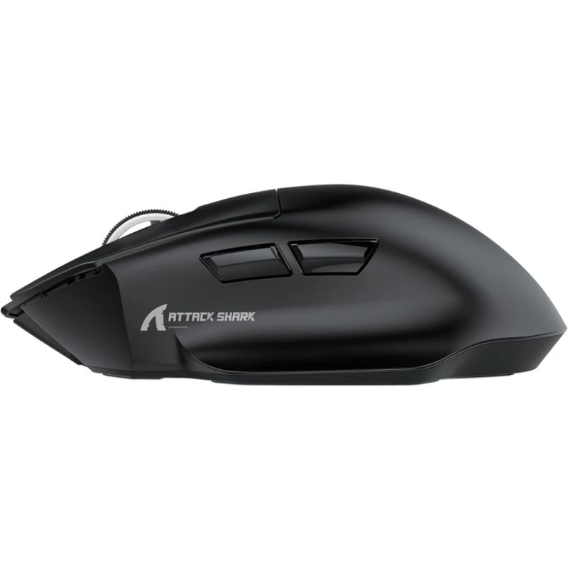 Мишка Attack Shark V6 Ultra-Light, Wireless/Bluetooth, 25000dpi. (PAW3311), 7кн., Black (V6B_AS)