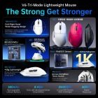 Мишка Attack Shark V6 Ultra-Light, Wireless/Bluetooth, 25000dpi. (PAW3311), 7кн., Black (V6B_AS)