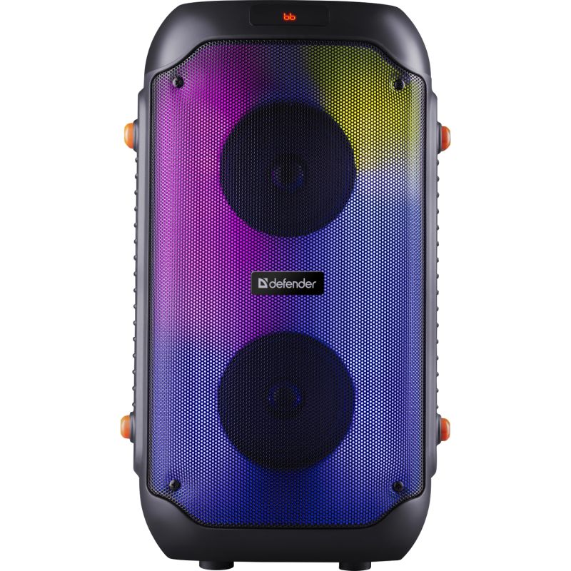 Акустична система 2.0 Defender Boomer 25, 25Вт RGB/BT/FM/USB/TF/AUX/MIC, чорна (65425)