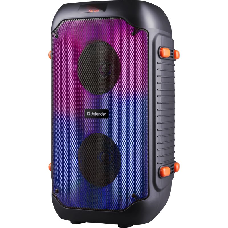 Акустична система 2.0 Defender Boomer 25, 25Вт RGB/BT/FM/USB/TF/AUX/MIC, чорна (65425)
