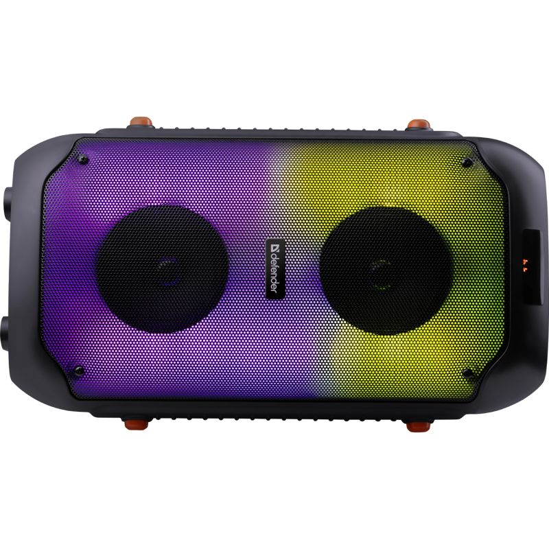 Акустична система 2.0 Defender Boomer 25, 25Вт RGB/BT/FM/USB/TF/AUX/MIC, чорна (65425)