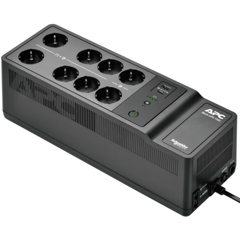 ДБЖ APC Back UPS 850VA/520W, USB charging port, USB, 6+2 Schuko (BE850G2-GR) (BE850G2-GR)