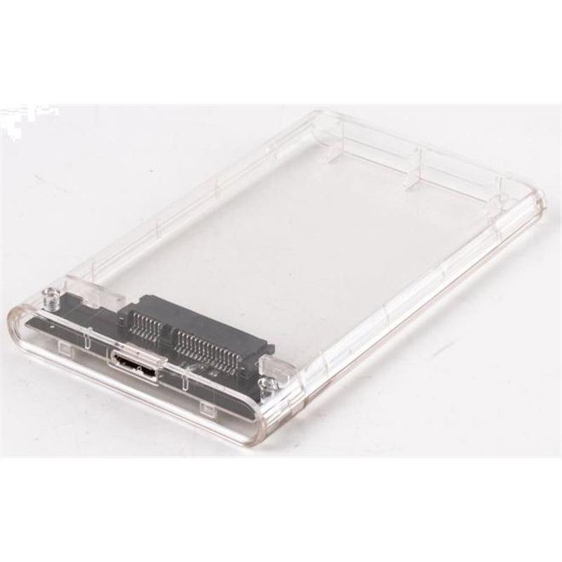 Внешний карман USB3.0 для HDD/SSD SATA 2.5" AgeStar Transparent (3UB2P4)