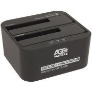 Док-станція AgeStar 3UBT6-6G для 2.5"/3.5" SATA HDD или SSD USB3.0 Black (3UBT6-6G (Black))