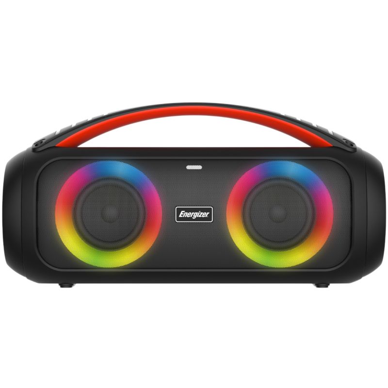 Акустична система 1.0 Energizer 20Вт Bluetooth 5.3 TF/USB/AUX/FM/TWS/MIC, Dual 3” Drivers чорна (BTS258)