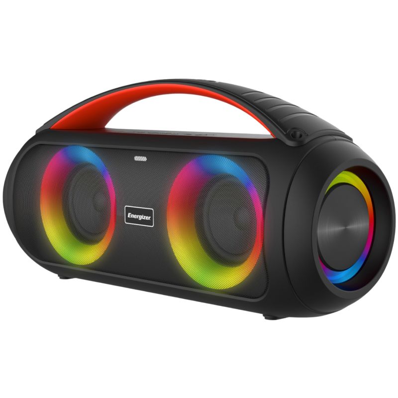 Акустична система 1.0 Energizer 20Вт Bluetooth 5.3 TF/USB/AUX/FM/TWS/MIC, Dual 3” Drivers чорна (BTS258)