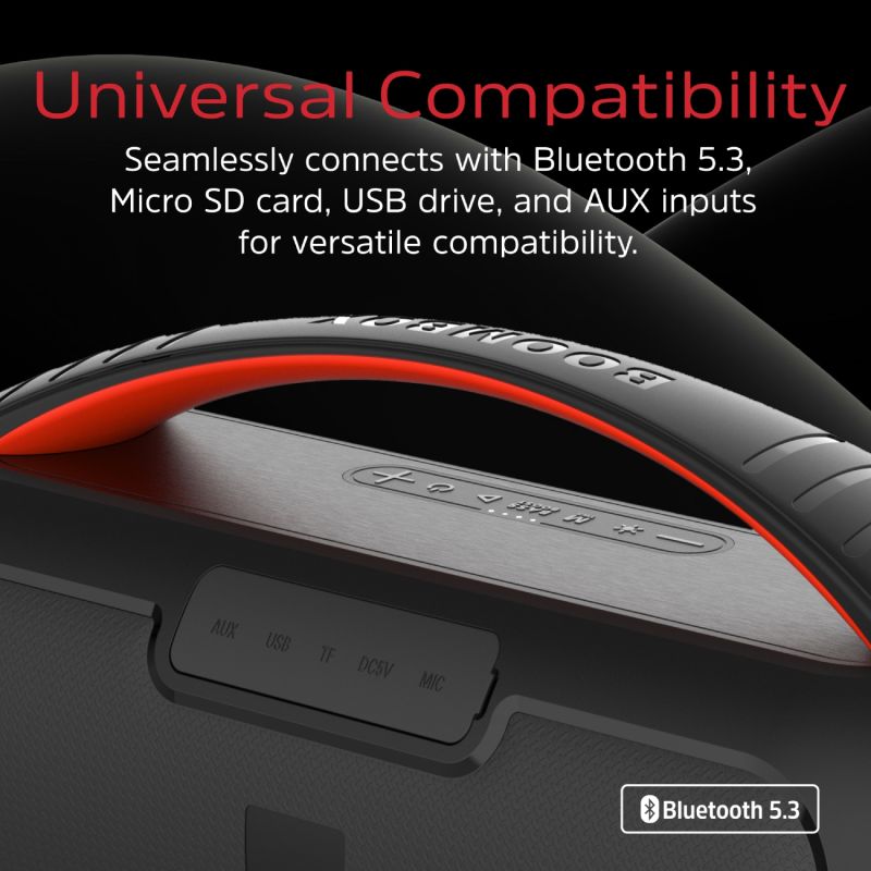 Акустична система 1.0 Energizer 20Вт Bluetooth 5.3 TF/USB/AUX/FM/TWS/MIC, Dual 3” Drivers чорна (BTS258)
