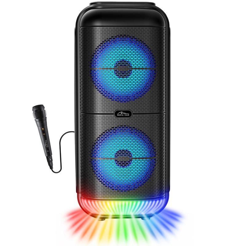 Акустична система 1.0 Media-Tech 50W, Bluetooth/FM/MP3/AUX/SD/USB/КАРАОКЕ/LED, чорна (MT3183)