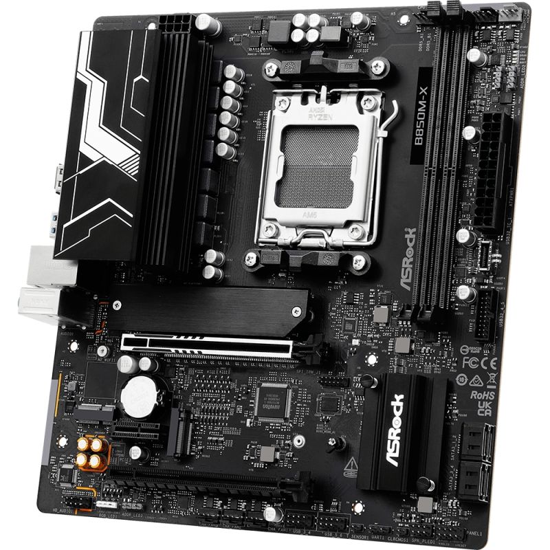 ASRock B850M-X R2.0 (AM5/B850, 2*DDR5, PCIex16, HDMI/DP, 4xSATA,2xM.2, 2.5GLan, mATX) (B850M-X R2.0)