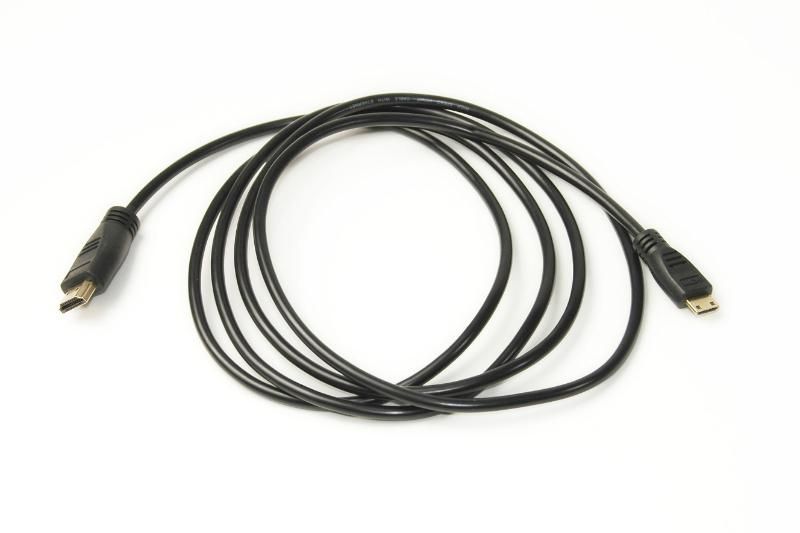 Кабель PowerPlant HDMI-miniHDMI v1.4, 2м, Black (KD00AS1273)