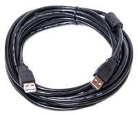 Кабель PowerPlant USB2.0(AM)-USB2.0(AM), 3м, One ferrite, Black (KD00AS1215)