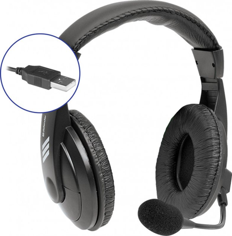 Гарнітура Defender Gryphon 750U, USB, Black (63752)