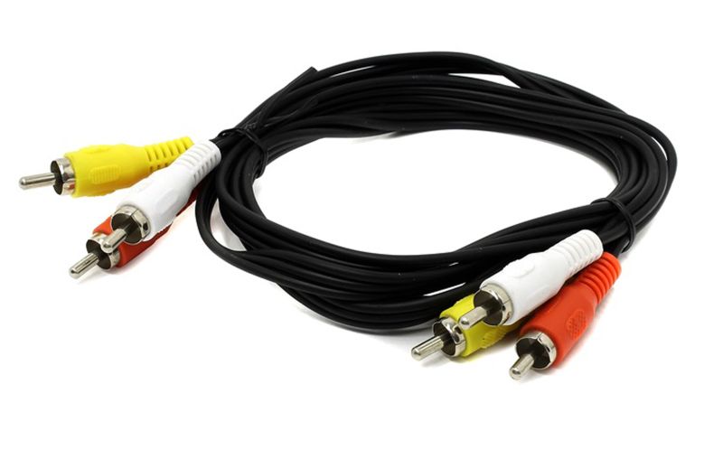 Кабель AV 3xRCA M - 3xRCA M, 1.5 м (B00789)